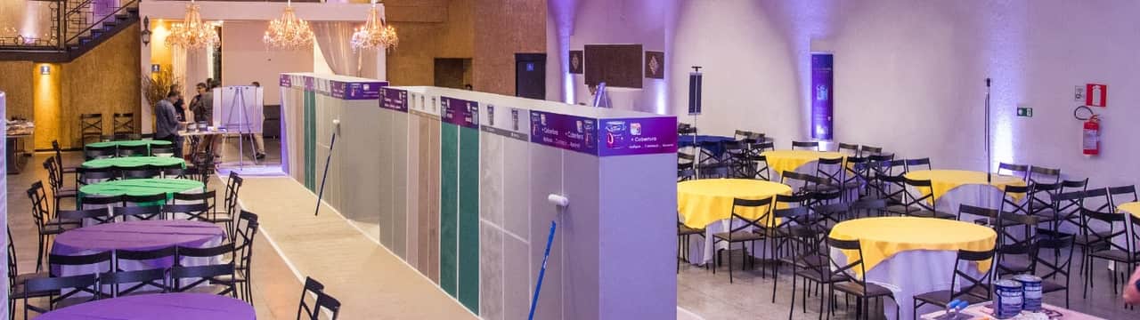 Evento corporativo no salão do Innovare Centro de Eventos, em Belo Horizonte